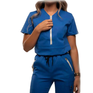 2025 mejor calidad al por mayor enfermera Scrubs Joggers traje de talla grande enfermera Scrubs cómodo mujer Jogger Scrub trajes - Product Image 5