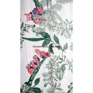 Kimono court matelassé en coton indien Kantha, vêtements pour femmes, manteau vintage, mode de festival, robe en coton faite à la main - Product Image 5