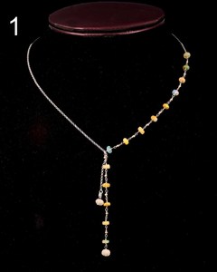 Natural Genuine <b>Opal</b> Necklace 925 Sterling Silver Wire Wrapped Beaded Handmade Jewelry Stylish Gift for Her Minimalist Gemstone - Product Image 1