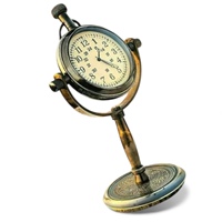 Support de Horloge de Bureau/Table en Laiton Vintage |   Horloge en métal rétro de style antique pour le salon, la cuisine, la décoration de la maison |   Alimenté par batterie