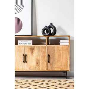 Jaya Classic Wooden <b>Sideboard</b> Durable Mango Wood Furniture for Home for Living Room Kitchen Bathroom Bedroom Use - Product Image 2
