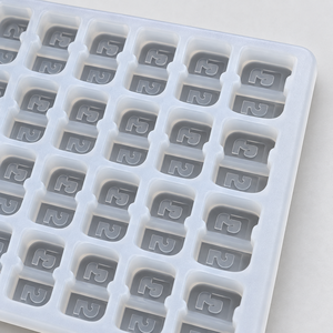 Gummy Production Mold Vector mold Two Piece Breaker <b>Silicone</b> Tray for Starchless Confectionery and Commercial Gummy Making - Product Image 4