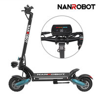 NANROBOT D6+ 2.0 2024 52V 2x1000W Moteur 150kg Charge utile 65km/h Vitesse 52V 26Ah Batterie 60km Autonomie Double frein à disque hydraulique 35