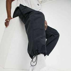 Pantalones cargo de nailon sueltos holgados de utilidad personalizada, pantalones reflectantes para hombre, ropa informal estilo Hip Hop, pantalones para correr, pantalones de chándal - Product Image 6