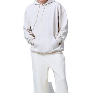 Basics Blank Hoodies 380 ~ 500 Gsm Sweat à capuche lesté Pull surdimensionné Drop Shoulder Sweats à capuche lourds - Product Image 1