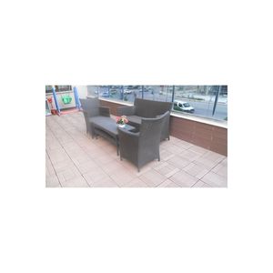 Composito (plastica di legno) WPC piano sistema Click 1 M2 (11 piastrelle) marrone rotante