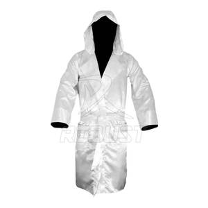Bata de Boxeo de Satén de la Mejor Calidad con Capucha para Combates de Boxeo |   Diseño y Colores Personalizables a Precio Económico - Product Image 3