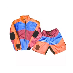 2024 personnalisé été Nylon Polyester deux pièces veste et Jogging costume ensemble sport coupe-vent survêtement Shorts ensembles pour hommes - Product Image 3