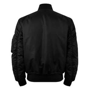 Blouson bombardier de haute qualité pour hommes, vente en gros de logo personnalisé OEM ODM, veste streetwear baseball universitaire à la mode, vêtements d'extérieur légers - Product Image 2