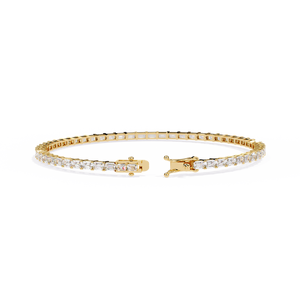 Fabulous 18K <b>Gold</b> Lab Grown Diamond Bracelet & <b>Bangle</b> - Product Image 4