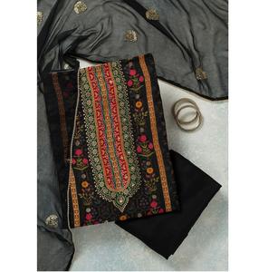 Nouveauté 2026, Meilleures ventes : Salwar Kameez traditionnel pakistanais pour femme, en coton et soie, non cousu, brodé, pour mariage et fête, tenue ethnique fantaisie - Product Image 1