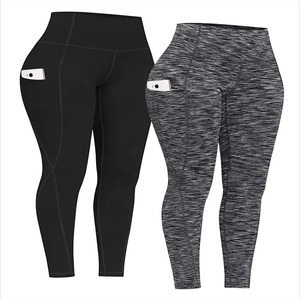 Mujeres Fitness Deportes Leggings Ladies Gym Pantalones de Yoga de cintura alta con estiramiento - Product Image 1