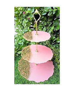 Handmade Durable Resin <b>Cake</b> <b>Stand</b> for Party Wear Decor Resin Epoxy Mold <b>Cake</b> <b>Stand</b> High Quality 3 <b>Tier</b> Round Resin <b>Cake</b> <b>Stand</b> - Product Image 2