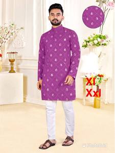 Collection Spéciale Festival Homme : Kurta Pyjama 100% Coton à Motifs Géométriques, Écologique et Infroissable – Exportateur en Gros - Product Image 4