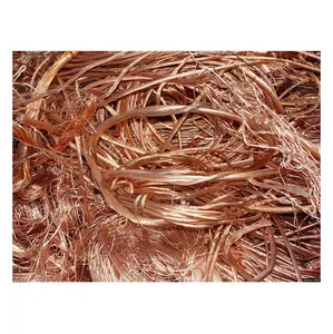 Rottami di filo di rame 99.99% fornitura di metallo industriale vendita alla rinfusa rosso brillante filo di rame rottami metallici riutilizzo filo di rame rottami 0.3mm