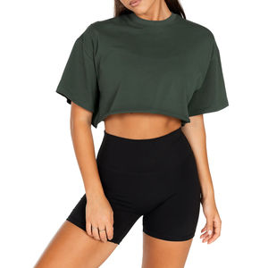 Lo último en camisetas cortas ajustadas sin mangas para mujer con diseño impreso digital, camisetas recortadas para mujer con muestra gratis a la venta en MOQ bajo - Product Image 3