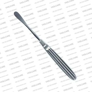 Obwegeser Periosteal Elevador Curva completa 7mm de ancho, longitud total 200mm Herramienta de cirugía plástica de acero inoxidable alemán Vaslcare - Product Image 2