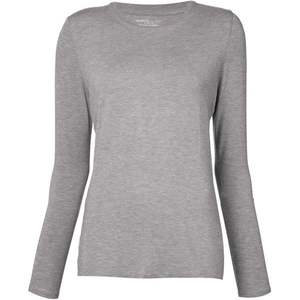 T-shirt de couleur unie personnalisable pour femmes avec manches longues Style décontracté et logo imprimé Prix de gros très demandé - Product Image 2