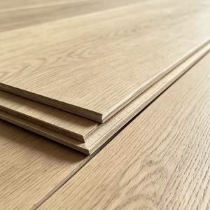 Parquet en bois d'ingénierie de luxe de 3/4 pouce, large planche multicouche en chêne européen naturel, parquet massif en bois - Product Image 2