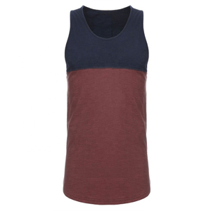 Camiseta sin Mangas Colorblock Personalizada para Hombre, Algodón Suave, Diseño Moderno de Dos Tonos, Camiseta sin Mangas para Hombre, Perfecta para el Verano, Servicios OEM/ODM Disponibles - Product Image 4