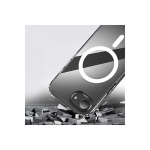 Coque rigide transparente premium compatible MagSafe pour iPhone 16E, gaufrée, protection antichoc pour téléphone - Product Image 3