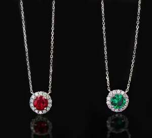 สร้อยคอเพชรสำหรับงานเลี้ยงชุบทองเงินสเตอร์ลิงจี้แบบสั่งทำ - Product Image 2