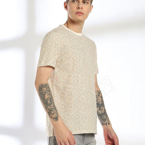 Camisetas de lavado ácido de algodón de gran tamaño personalizadas de alta calidad para hombre, cuello redondo de peso pesado, estilo largo informal, serigrafía sólida - Product Image 6