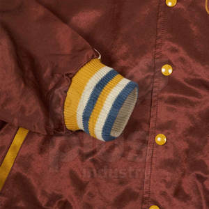 Chaqueta de Satén para Hombre, Cuello Alto, Logotipo Frontal, Transpirable, Ecológica, Ligera, Suave, Brillante, Elegante, Informal de Invierno para Uso Diario - Product Image 6