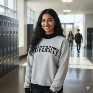 Cao đẳng của phụ nữ <span class=keywords><strong>phi</strong></span> Delta Theta sorority tinh thần mặc Thêu Kim Cương thư Mock Neck Loose áo cho phụ nữ - Product Image 4