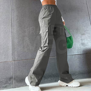 Pantalones de entrenamiento más vendidos para mujer, pantalones ligeros de talla grande para mujer, pantalones lisos de Color sólido para mujer - Product Image 4