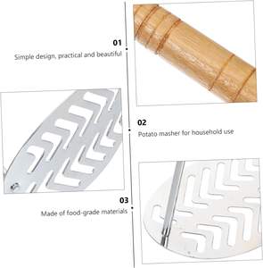 2 Pcs Mud Press Potato Masher Potato Ricer Pressing <b>Tool</b> Masher Utensil Grips Potato Crusher Presser - Product Image 3