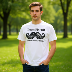 T-shirt promozionale Team Biscuit 'It's Kinda My Thing' He for Who Fights with Monsters - Product Image 3