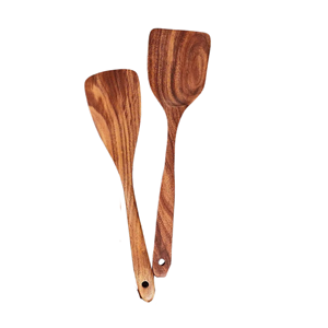 Bonita cuchara de madera de acacia para cocina, utensilios de cocina de madera de acacia de alta calidad, venta al por mayor de Vietnam - Product Image 5