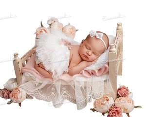 Natural Color Indoor/Outdoor Newborn Photo Studio Shoot Posing Bamboo Chair Simple Style Newborn Photography Prop Garden Chair - Product Image 4