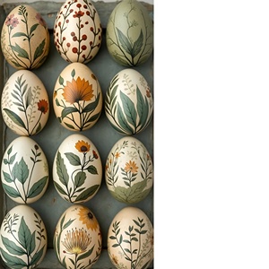 Modern Antique Design Wooden Easter and Christmas Eggs New Arrival Wholesale Prices for Decorations - Product Image 1