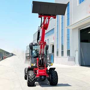 Voor Krachtige Diesel 4-wielige Voorlader 1 Ton Nominale Belasting Met Telescoopbesturingsjoystick - Product Image 3