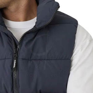 Vêtements d'extérieur bouffants sans manches pour hommes gilet bouffant pour couleur personnalisée bulle fermeture éclair chaud résistant à l'eau gilet bouffant - Product Image 6