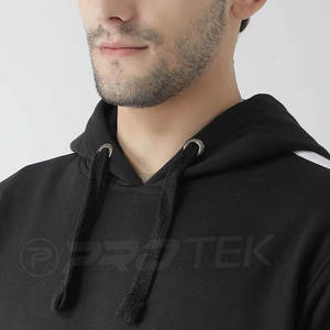 Survêtements XXL décontractés pour hommes personnalisés noir couleur unie entraînement Jogging Streetwear avec logo vêtements de sport d'hiver - Product Image 5