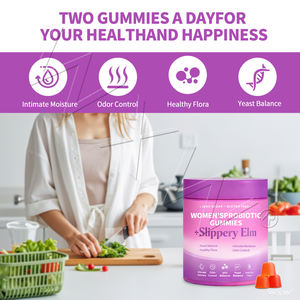 Gummies probiotiques avancées pour femmes en marque privée, ciblant l'équilibre des levures et stimulant le métabolisme, service OEM - Product Image 4