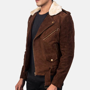 Chaqueta de Cuero Premium para Hombre con Acabado Recubierto y Cuello Alto - Diseño Moderno y Atrevido - Product Image 2