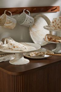 Soporte de pastel de Metal chapado en oro de Venta caliente Circular de aluminio Soporte de pastel y pasteles moderno creativo Pastel - Product Image 5