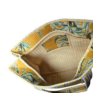 Handmade Large <b>Tote</b> <b>Bag</b> for Women Handblock Printed Cotton <b>Zip</b> Shopping <b>Bag</b> 100% Cotton Material - Product Image 3