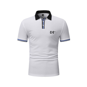 OEM por encargo de alta calidad de algodón de los hombres para la camisa de polo Nuevo diseño de color sólido de manga corta de talla grande disponible en venta - Product Image 1