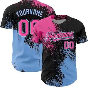 Uniforme de Softbol Sublimado para Hombre, Diseño Personalizado 2025, Transpirable, de Secado Rápido, Poliéster, Cuello en V, Jersey, Marca Privada, Ropa Deportiva para Equipos, OEM - Product Image 3