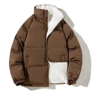 Veste matelassée chaude pour hommes et femmes avec fermeture à glissière Canvas North Down Faces pour temps froid - Product Image 5