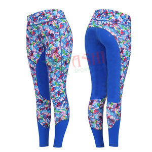 Mallas ecuestres sublimadas con logotipo personalizado de alta calidad, equipo deportivo de nailon transpirable para montar a caballo, fabricado en Pakistán - Product Image 1