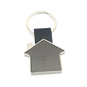 Porte-clés en cuir en métal en forme de maison, logo personnalisé, prix direct d'usine - Product Image 2