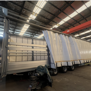ADRs Standard 4-Axle Steel Low Bed Semi Trailer High Quality <b>Tarp</b> System 30-100t Payload Capacity for International Transport - Product Image 2