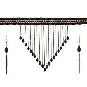 Jeweljunk Gold Plated Multi Drop Chain <b>Choker</b> Necklace Set Fashion Jewelry <b>for</b> <b>Women</b>-1111240 - Product Image 1