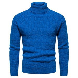 Men High <b>Neck</b> Turtleneck <b>Sweater</b> Casual Winter Knit Pullover - Product Image 3
